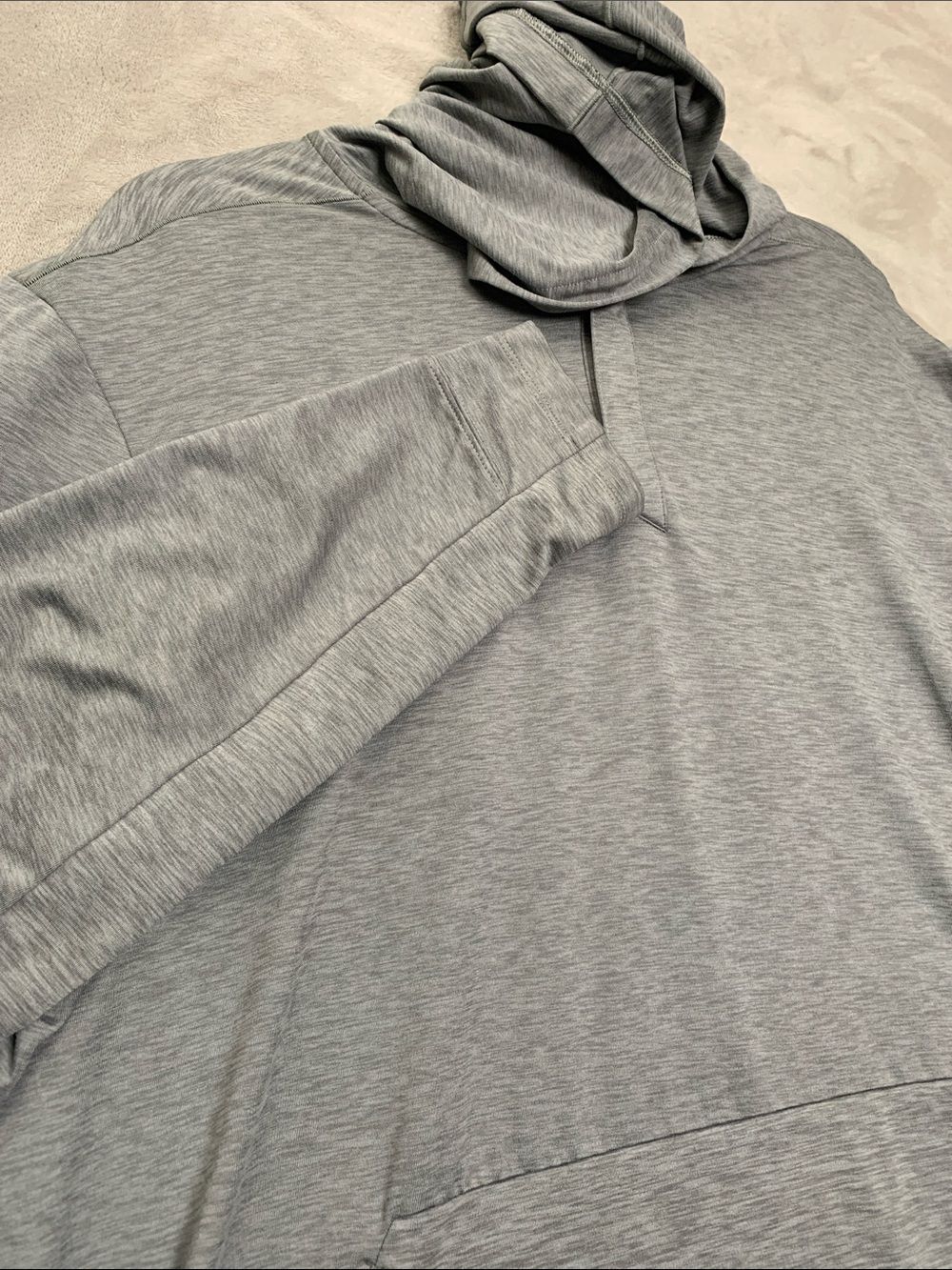 VRST | Large Men's Pullover hoodie Kangaroo pouch | Heathered grey